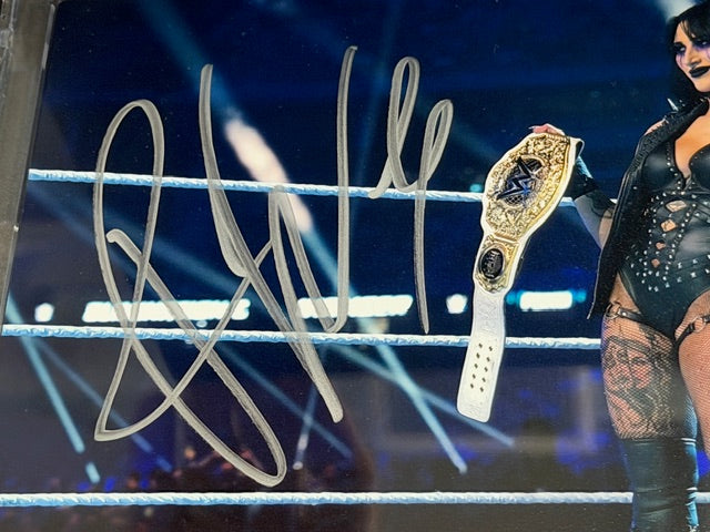 2025 Fanatics Under Wraps WWE Wrestling Autographed Rhea Ripley 8x10 Encased