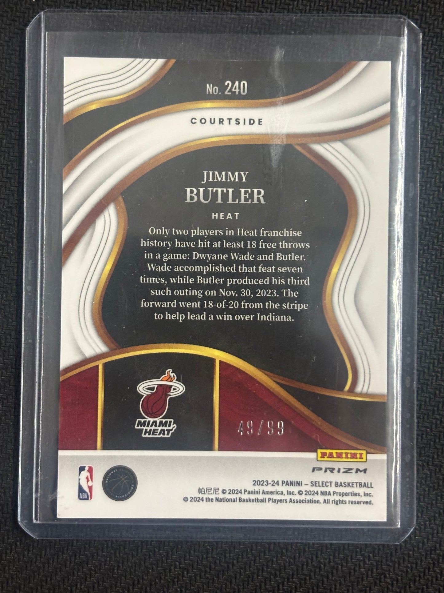 2023-24 Select Basketball Jimmy Butler Blue Disco /99
