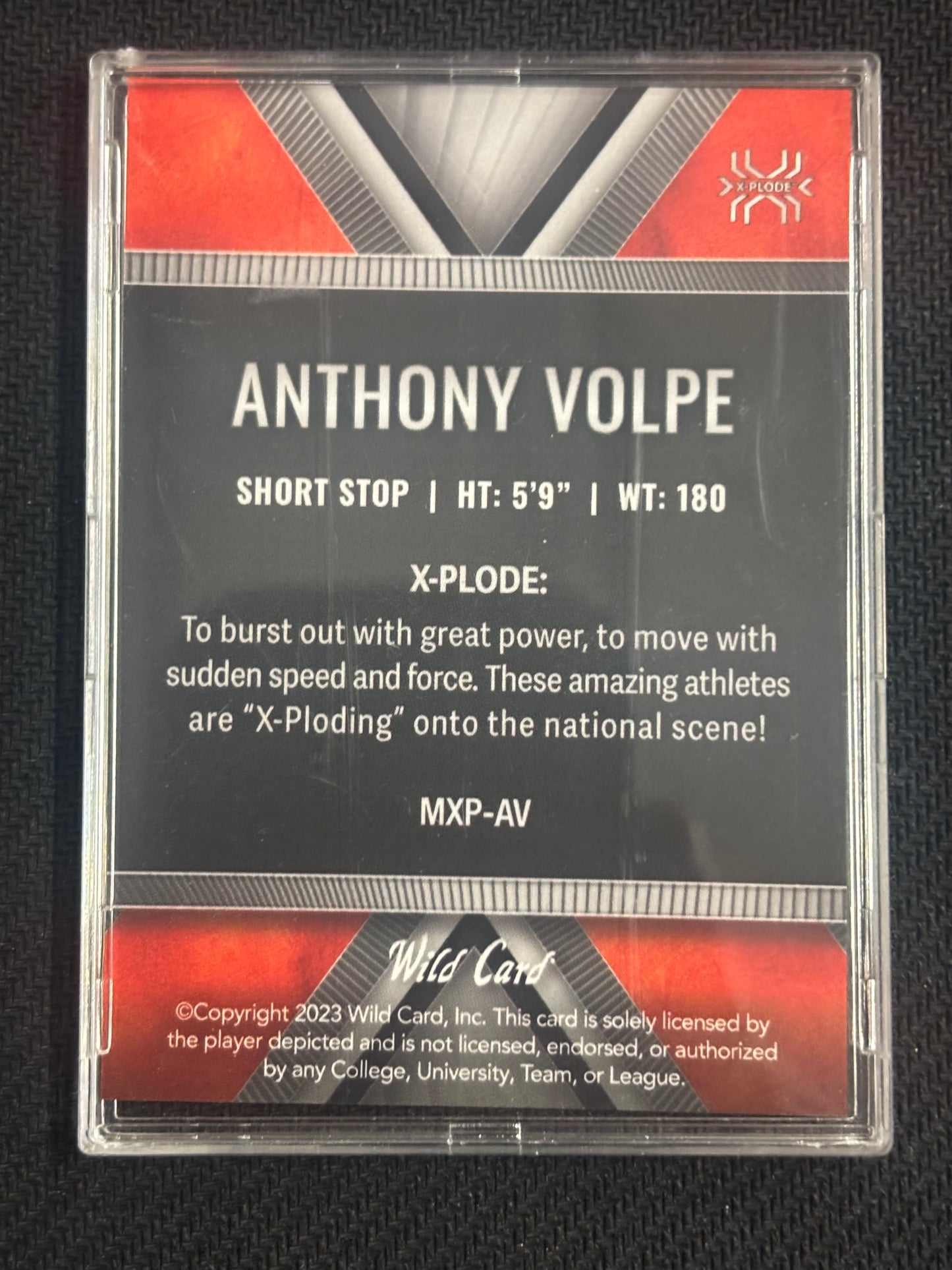 2023 Wild Card Matte Anthony Volpe X-Plode Orange #/200 RC Rookie