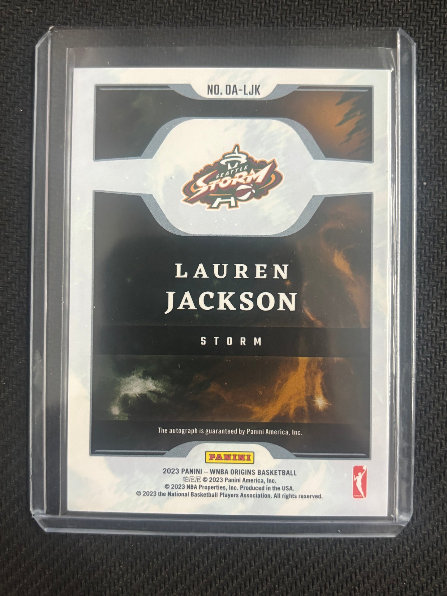 2023 Origins Lauren Jackson Auto Seattle Storm WNBA
