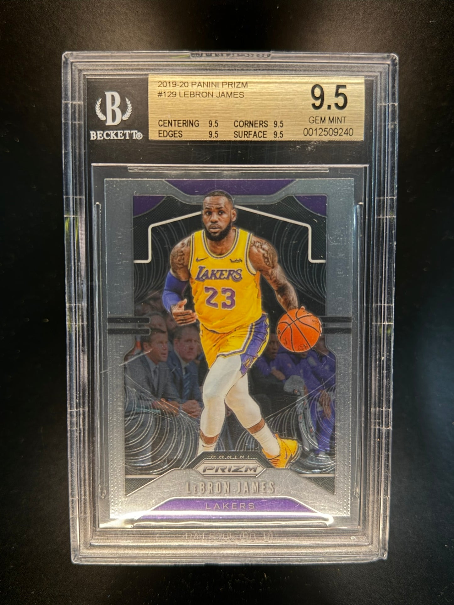 2019-2020 Panini Prizm LeBron James BGS 9.5