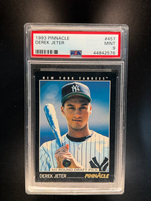 1993 PINNACLE #457 DEREK JETER ROOKIE RC PSA 9