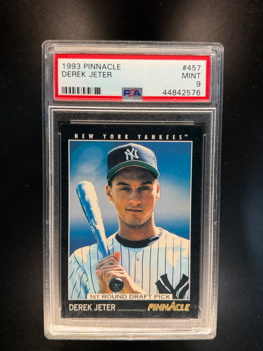 1993 PINNACLE #457 DEREK JETER ROOKIE RC PSA 9