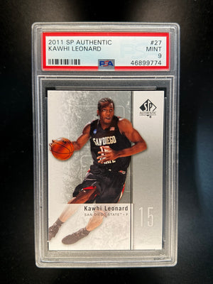 2011 SP AUTHENTIC #27 KAWHI LEONARD PSA 9