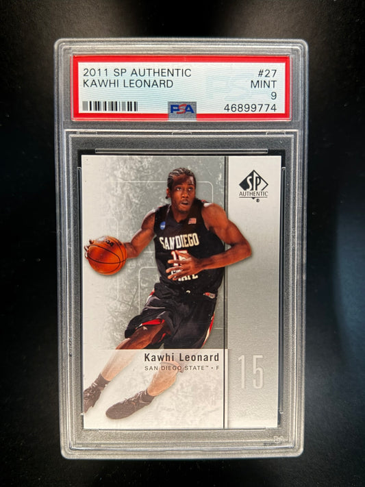 2011 SP AUTHENTIC #27 KAWHI LEONARD PSA 9