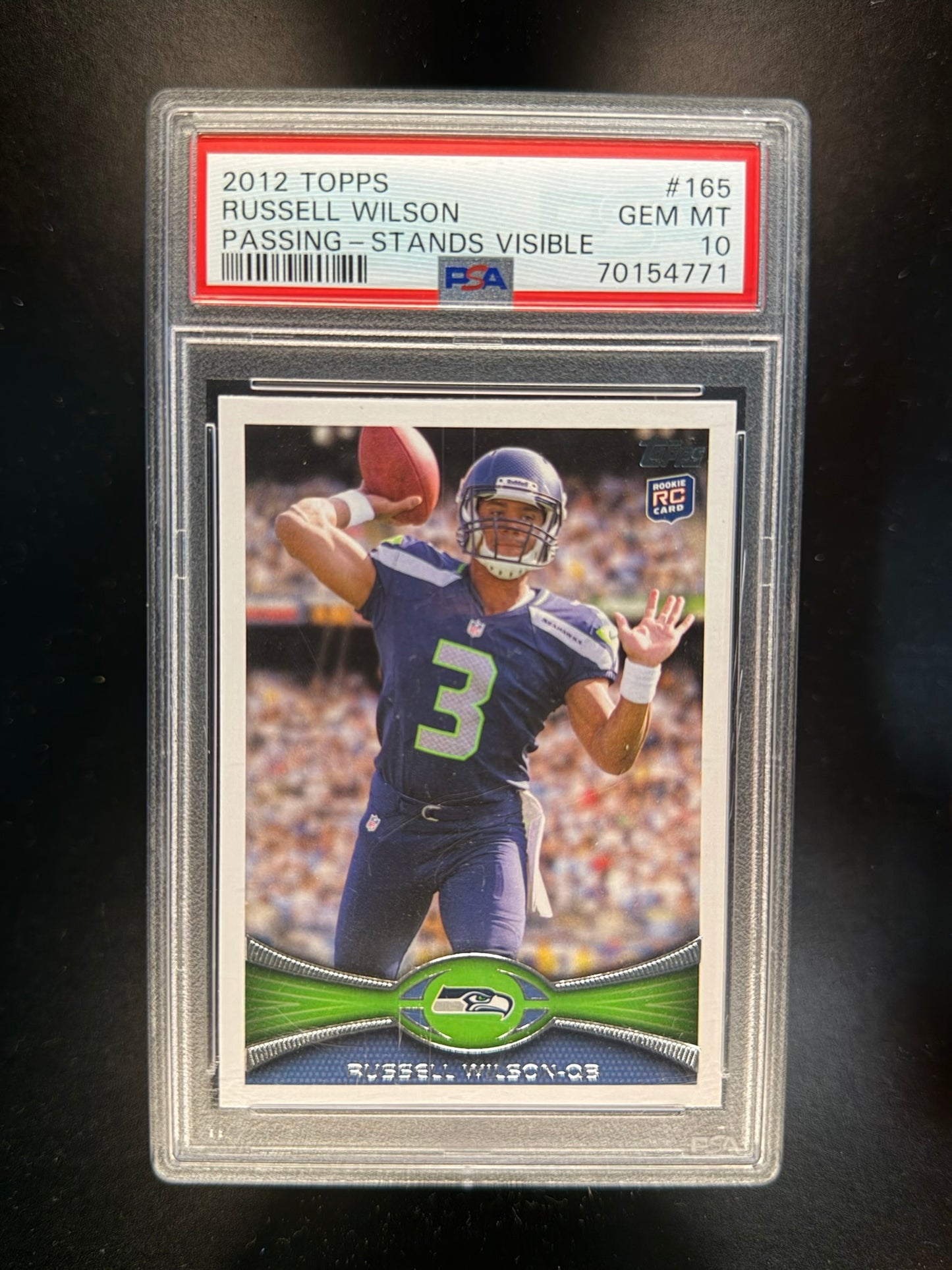 2012 TOPPS #165 RUSSELL WILSON ROOKIE RC PSA 10