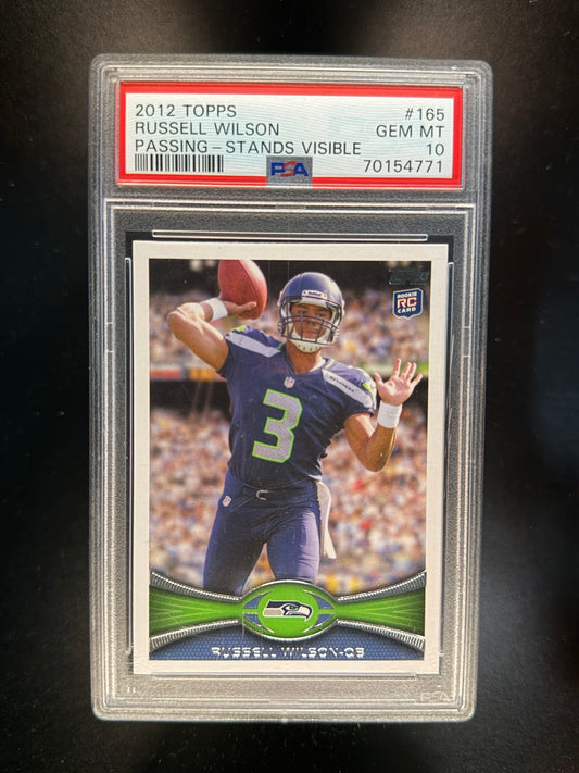 2012 TOPPS #165 RUSSELL WILSON ROOKIE RC PSA 10