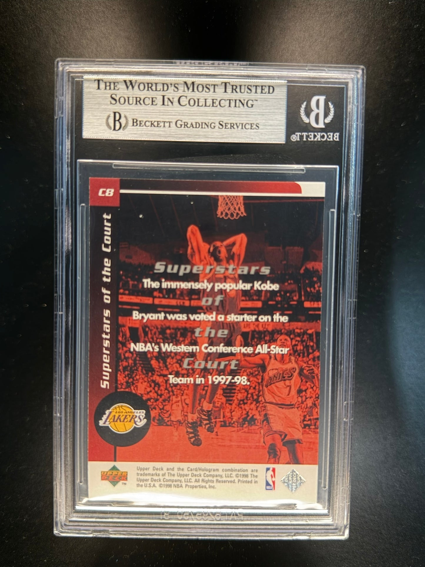 1998-99 Upper Deck Ovation Kobe Bryant #C8 BGS 8