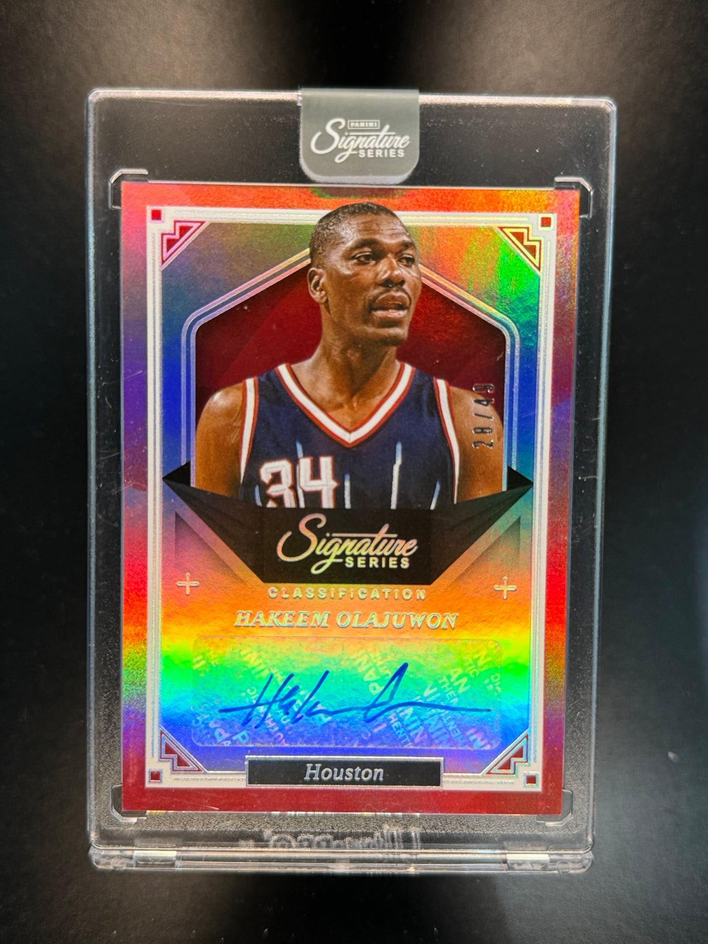 2025-26 Panini Signature Series Hakeem Olajuwon Classification Auto /49 Rockets