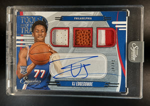 2025 Panini Signature Series Tools of Trade Rookie Patch Auto VJ Edgecombe /49