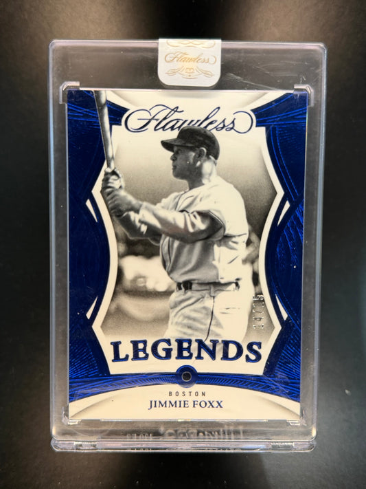 2025 Panini Flawless Jimmie Foxx Sapphire /15 Legends Encased Red Sox