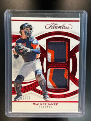 2025 Panini Flawless Walker Janek 3 Color Dual Prospect Patch /20 #DDP-WJ
