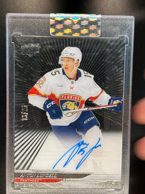 2024-25 Upper Deck Clear Cut Anton Lundell Auto /25 #CC-LU Florida Panthers