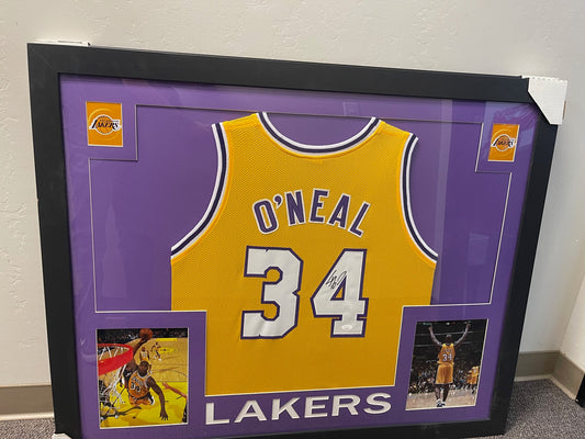 Shaq Framed Signed Jersey