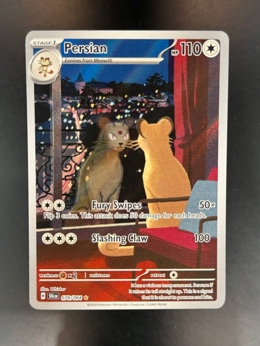 Persian 078/064 Shrouded Fable Illustration Rare IR Pokemon TCG