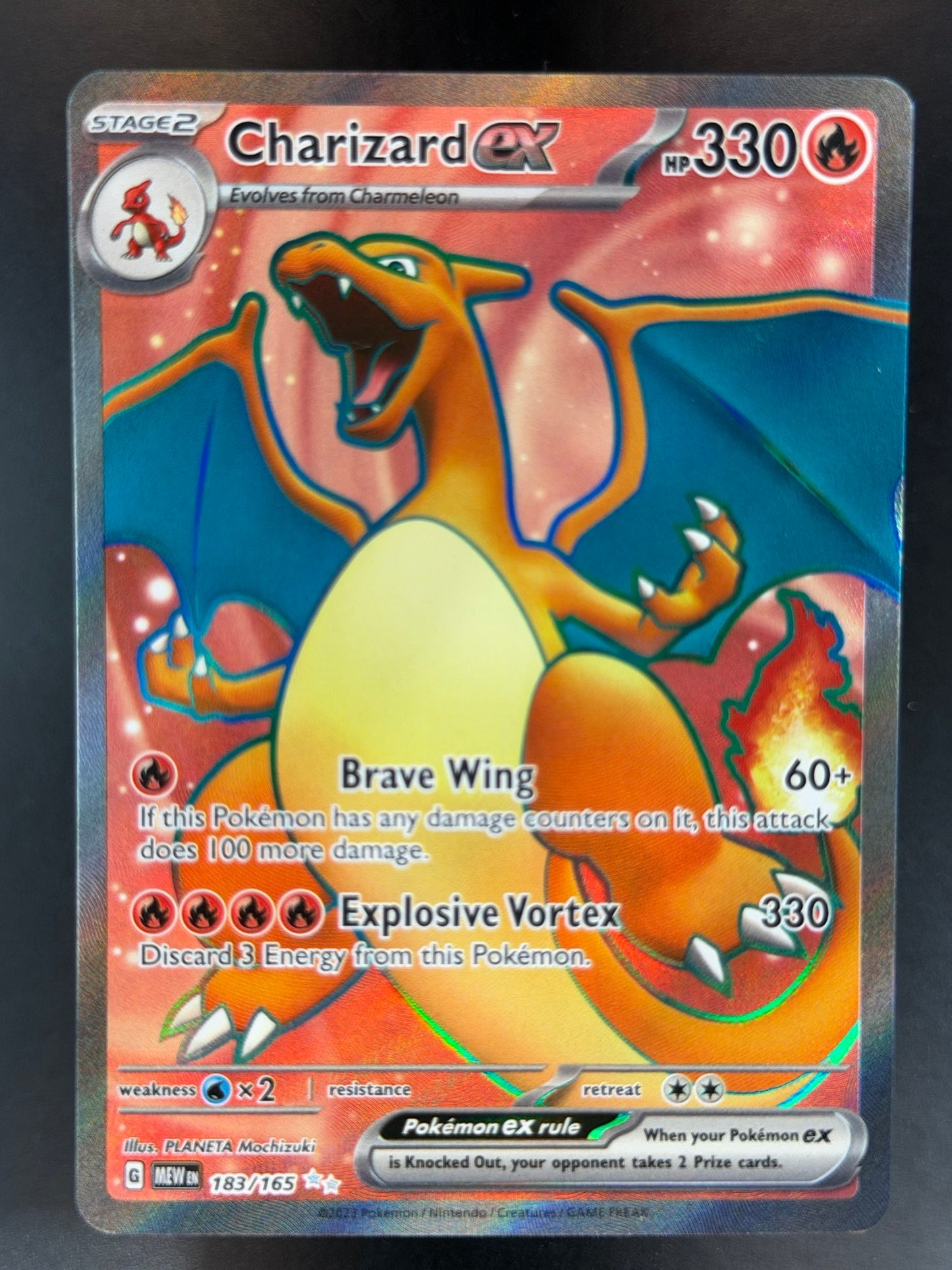 Charizard ex 183/165 Pokemon 151 Ultra Rare Full Art Holo