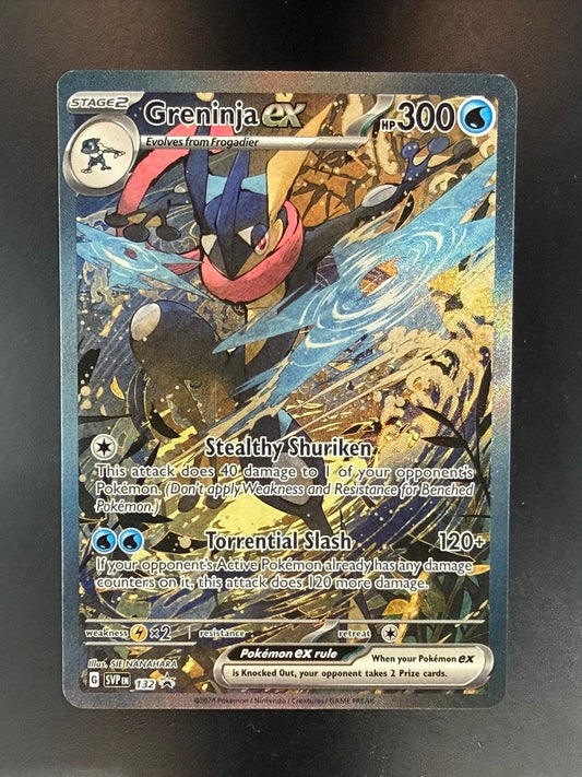 Greninja ex SVP 132 Scarlet Violet Black Star Promo Holo Pokemon TCG