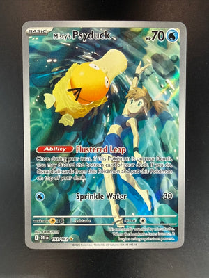 Misty's Psyduck 193/182 Destined Rivals Illustration Rare IR Pokemon TCG