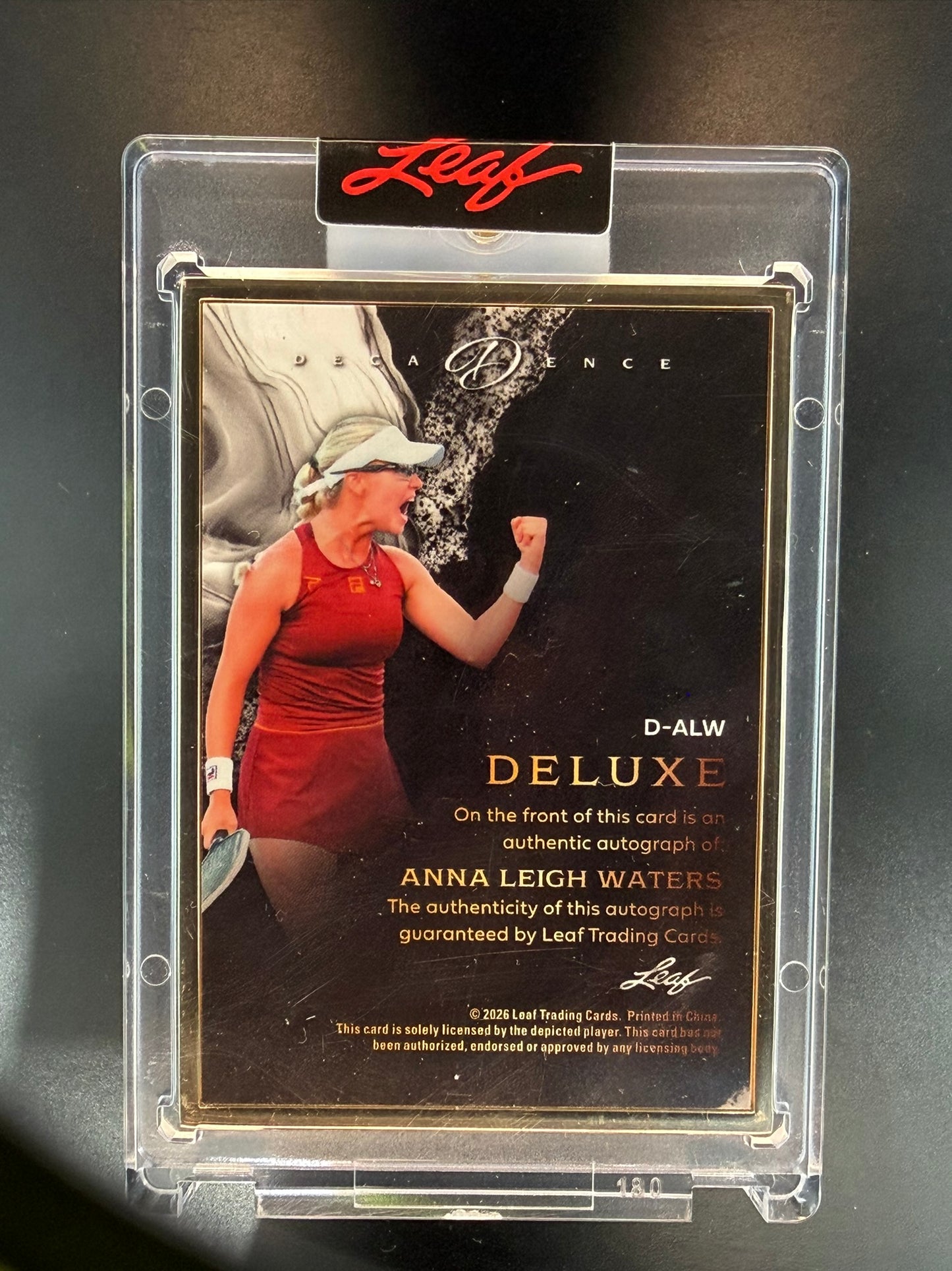 2026 Leaf Decadence Anna Leigh Waters Deluxe Auto D-ALW 1/1 Pickleball