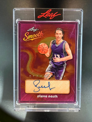 2026 Leaf Decadence Steve Nash Smooth Auto S-SN1 Purple 3/3 Autograph