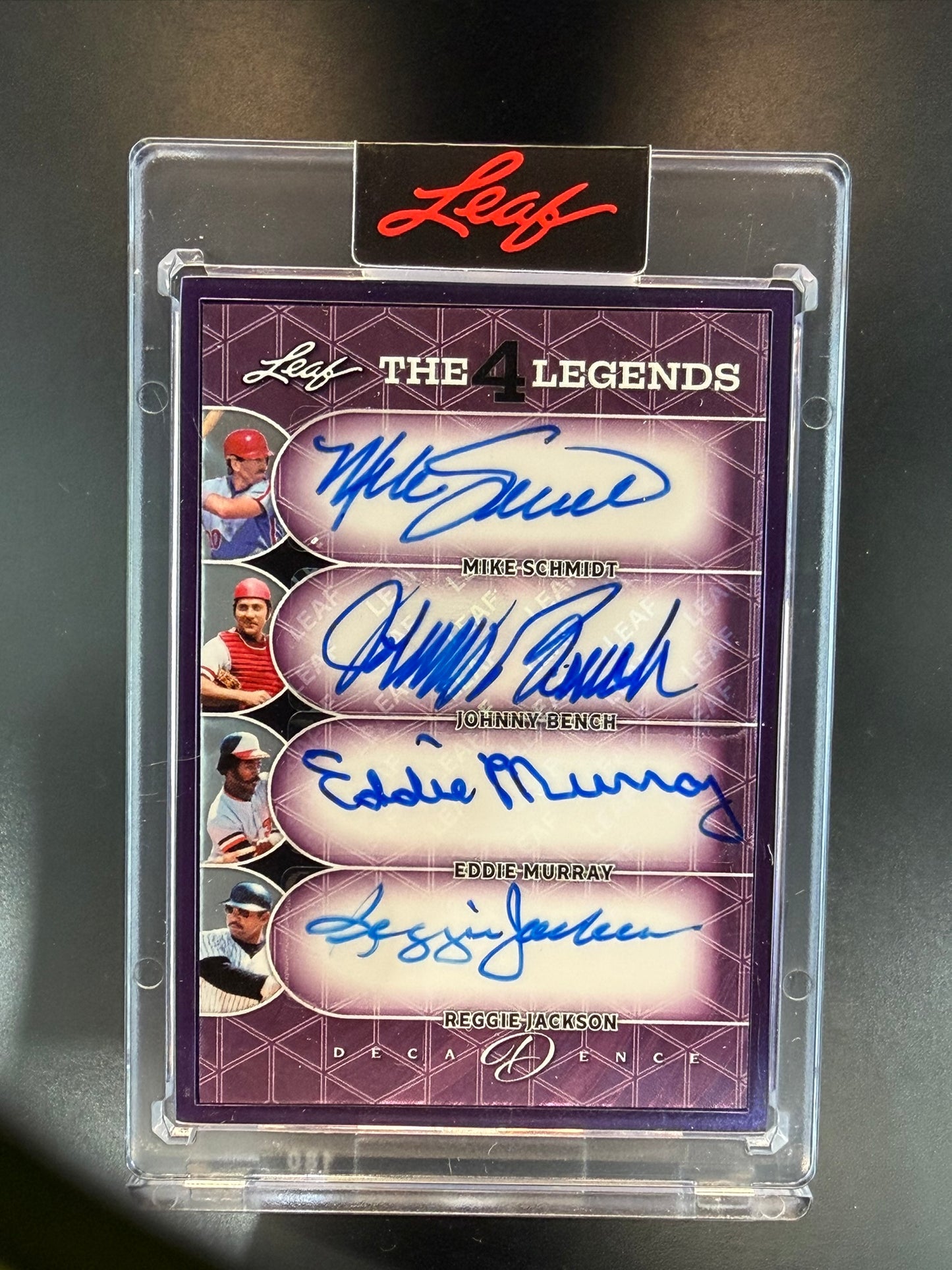 2026 Leaf Decadence Schmidt Bench Murray Reggie Jackson Quad Auto 4L-8 3/5