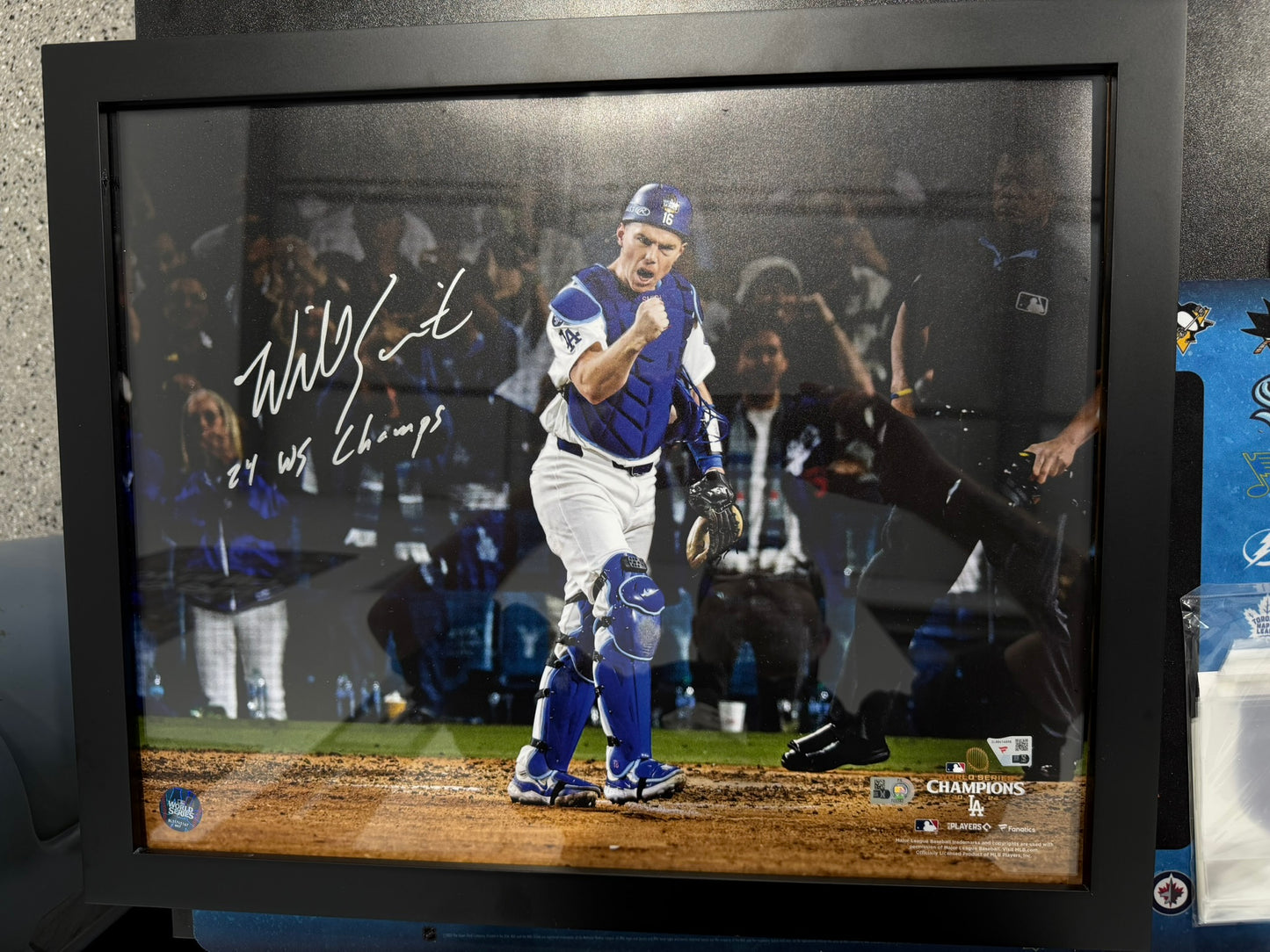 Will Smith Framed Signed Inscribed 2024 World Series 16x20 Picture Fanatics Authentic