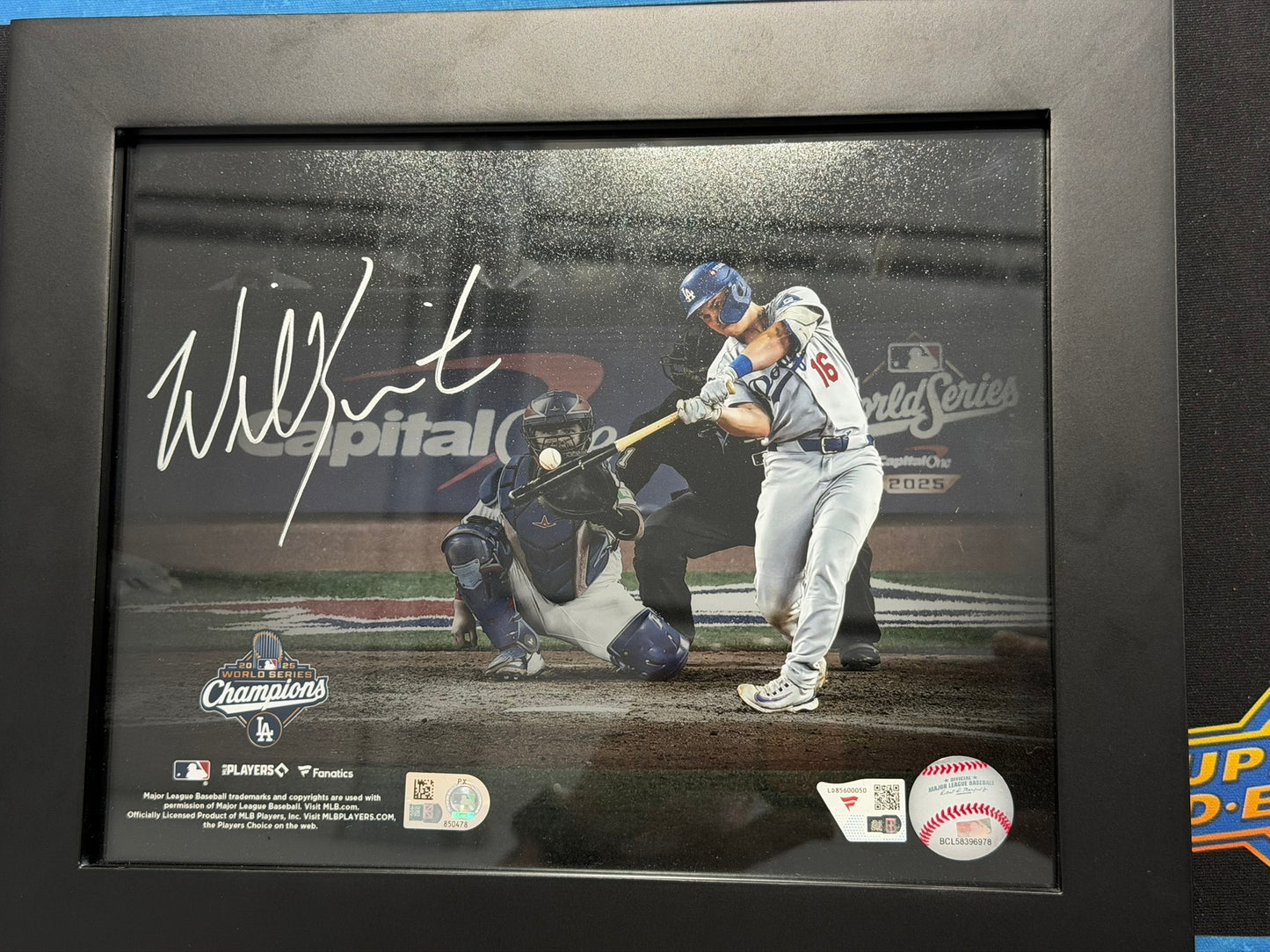 Will Smith Framed Signed 2024 World Series 8x10 Picture Fanatics Authentic