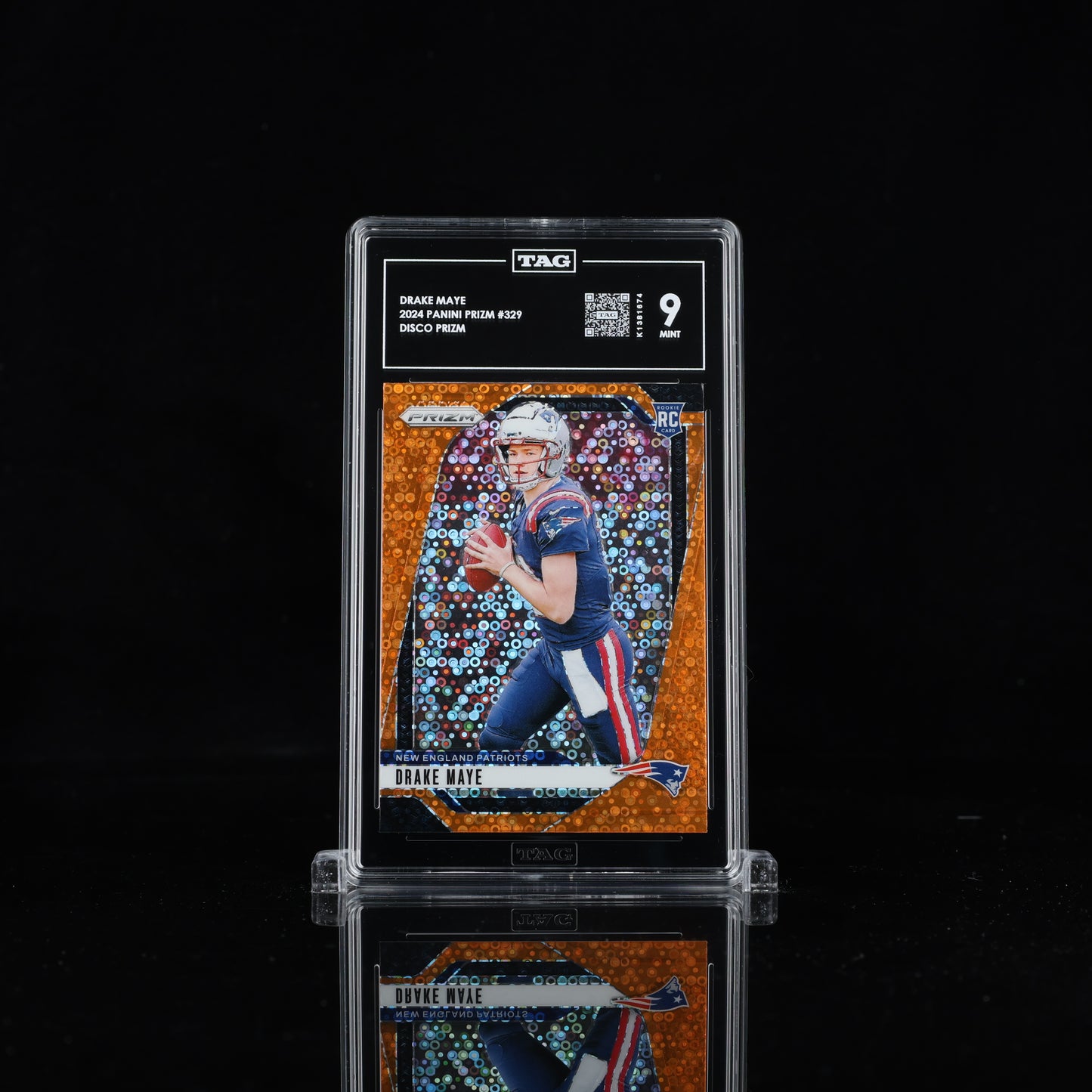 DRAKE MAYE 2024 PANINI PRIZM #329 DISCO PRIZM TAG 9