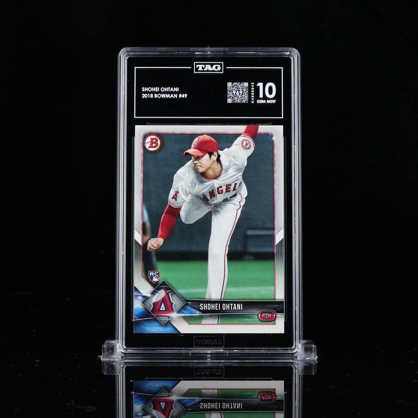 2018 Bowman #49 Shohei Ohtani Los Angeles Angels RC Rookie TAG 10