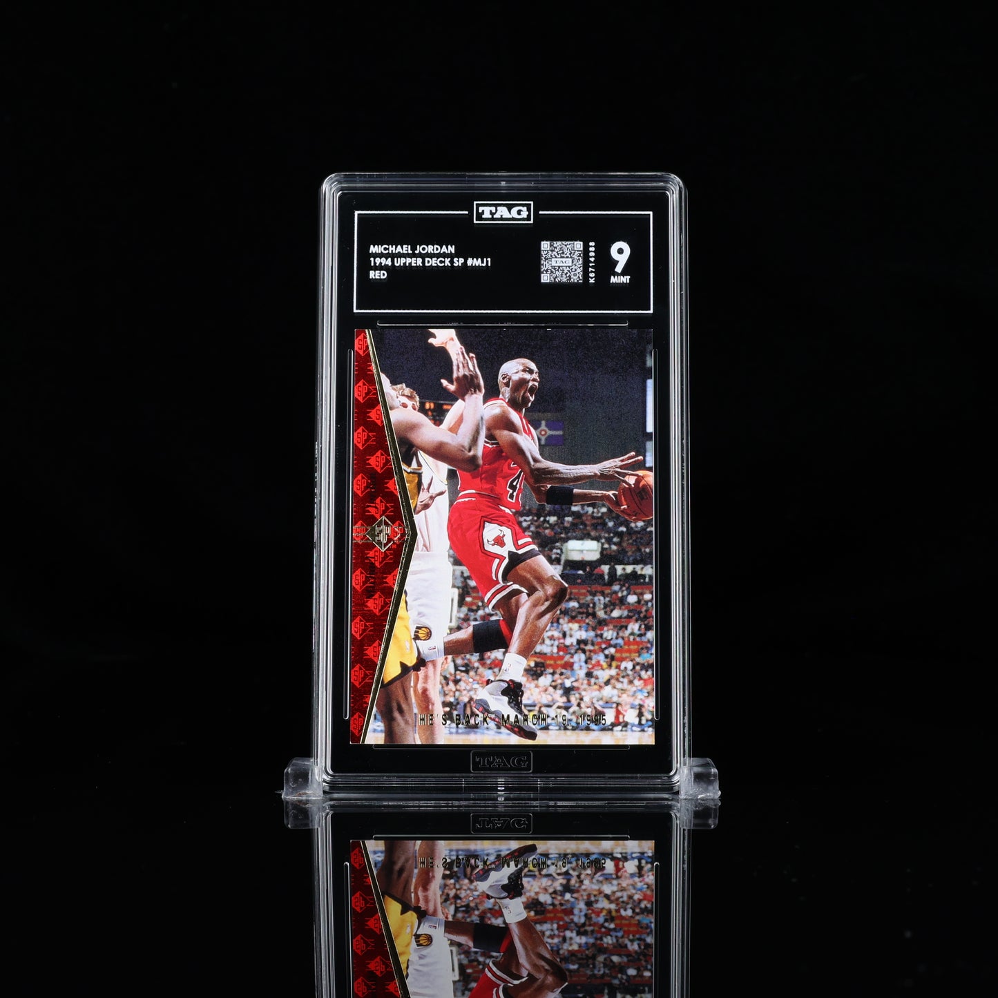 1994 SP Red #MJ1 Michael Jordan Chicago Bulls HOF TAG 9 MINT