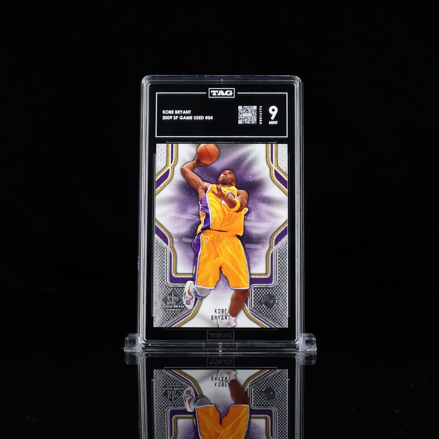 2009 SP GAME USED #54 KOBE BRYANT LAKERS HOF TAG 9