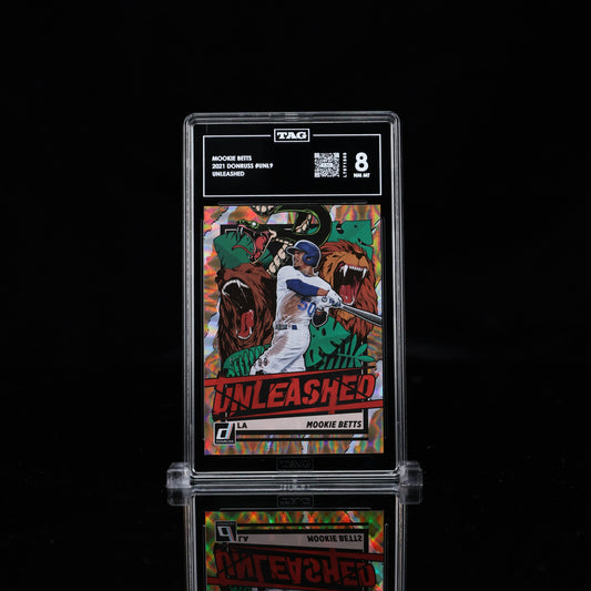 2021 Donruss Mookie Betts Unleased /999 TAG 8