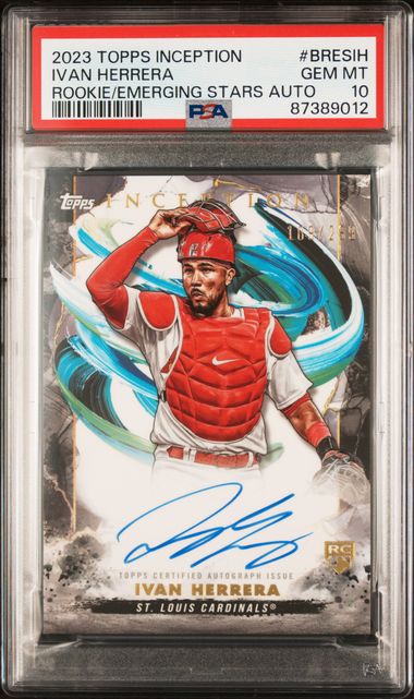 2023 Topps Inception Ivan Herrera RC Auto /299 St. Louis Cardinals ⚾️ PSA 10
