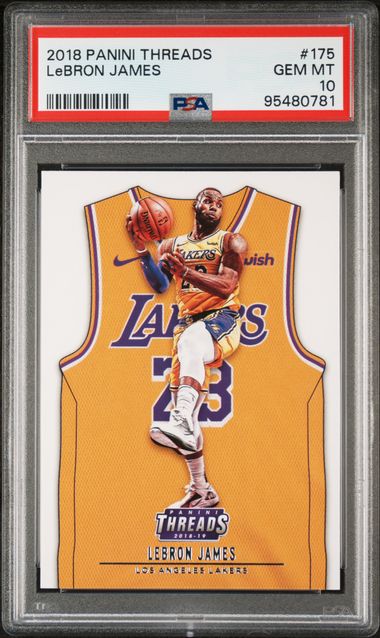 2018 PANINI THREADS #175 LeBRON JAMES PSA 10