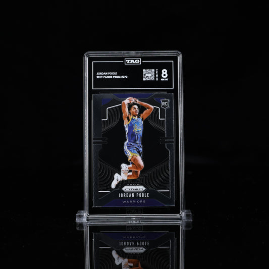 2019-20 Prizm Jordan Poole RC Warriors TAG 8