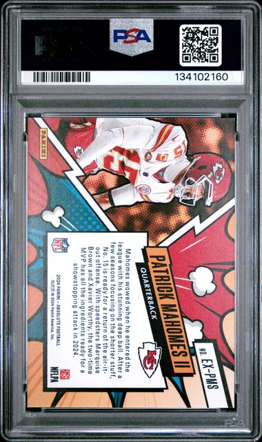 2024 PANINI ABSOLUTE EXPLOSIVE #EXPMS PATRICK MAHOMES II PSA 8