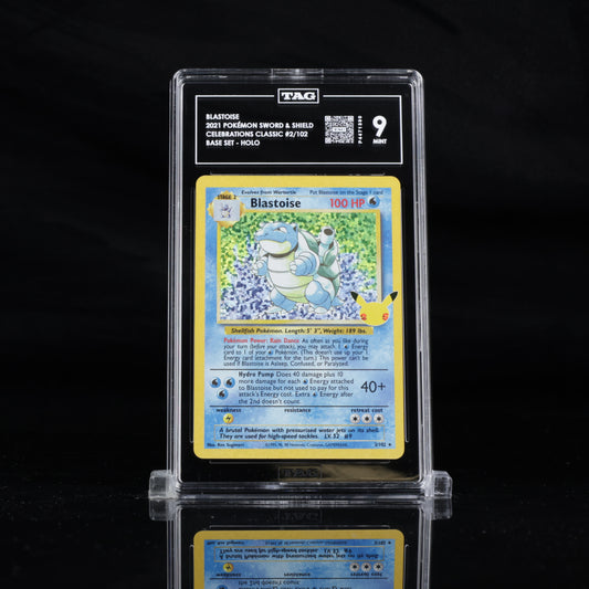 2021 Pokemon Celebrations Blastoise Classic Collection 2/102 TAG 9
