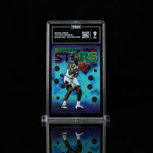 1997 TOPPS CHROME SEASON'S BEST SHOOTING STARS #6 MICHAEL JORDAN TAG 9 MINT