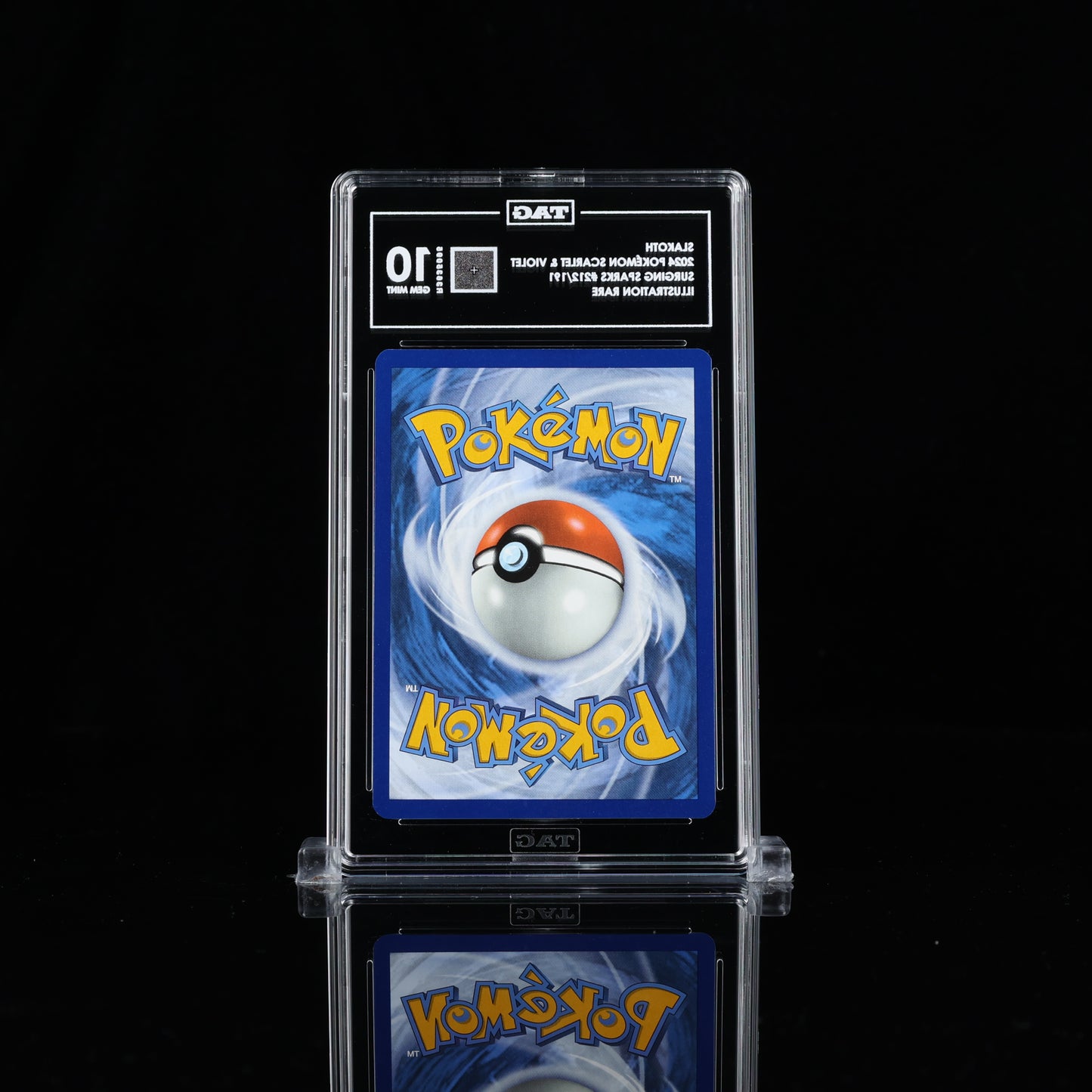SLAKOTH 2024 POKÉMON SCARLET & VIOLET #212/191 SURGING SPARKS ILLUSTRATION RARE TAG 10