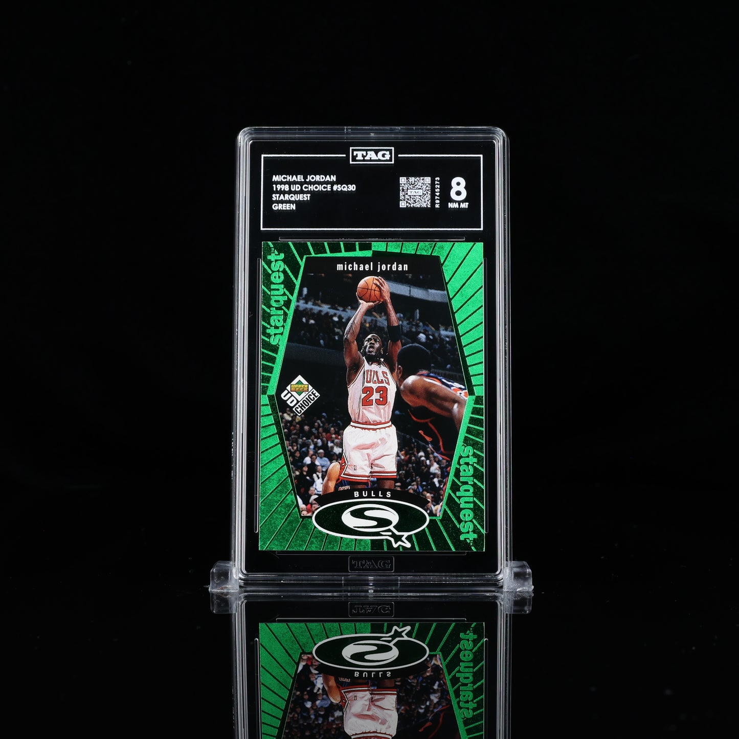 1998 Upper Deck Choice Starquest Green Michael Jordan #SQ30 TAG 8