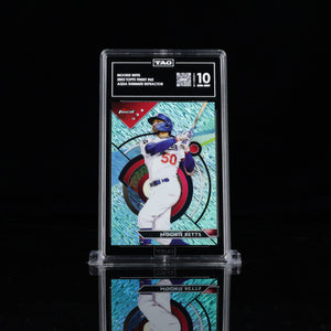 MOOKIE BETTS 2023 TOPPS FINEST #62 AQUA SHIMMER REFRACTOR /175 TAG 10