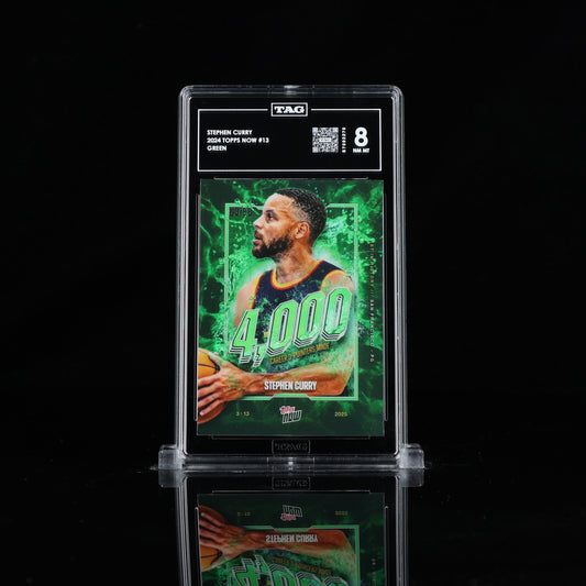 2024 Topps Now Stephen Curry #13 4000 Career 3-Pointers Made Green /99 TAG 8