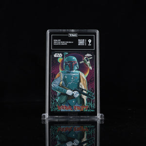 BOBA FETT 2025 TOPPS CHROME STAR WARS #GG-4 GALACTIC GRAFFITI TAG 9