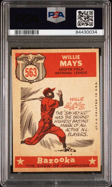 1959 TOPPS #563 WILLIE MAYS ALL STAR PSA 5