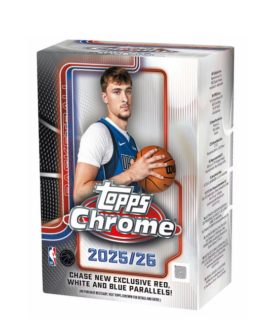 2025/26 Topps Chrome Basketball Blaster Box