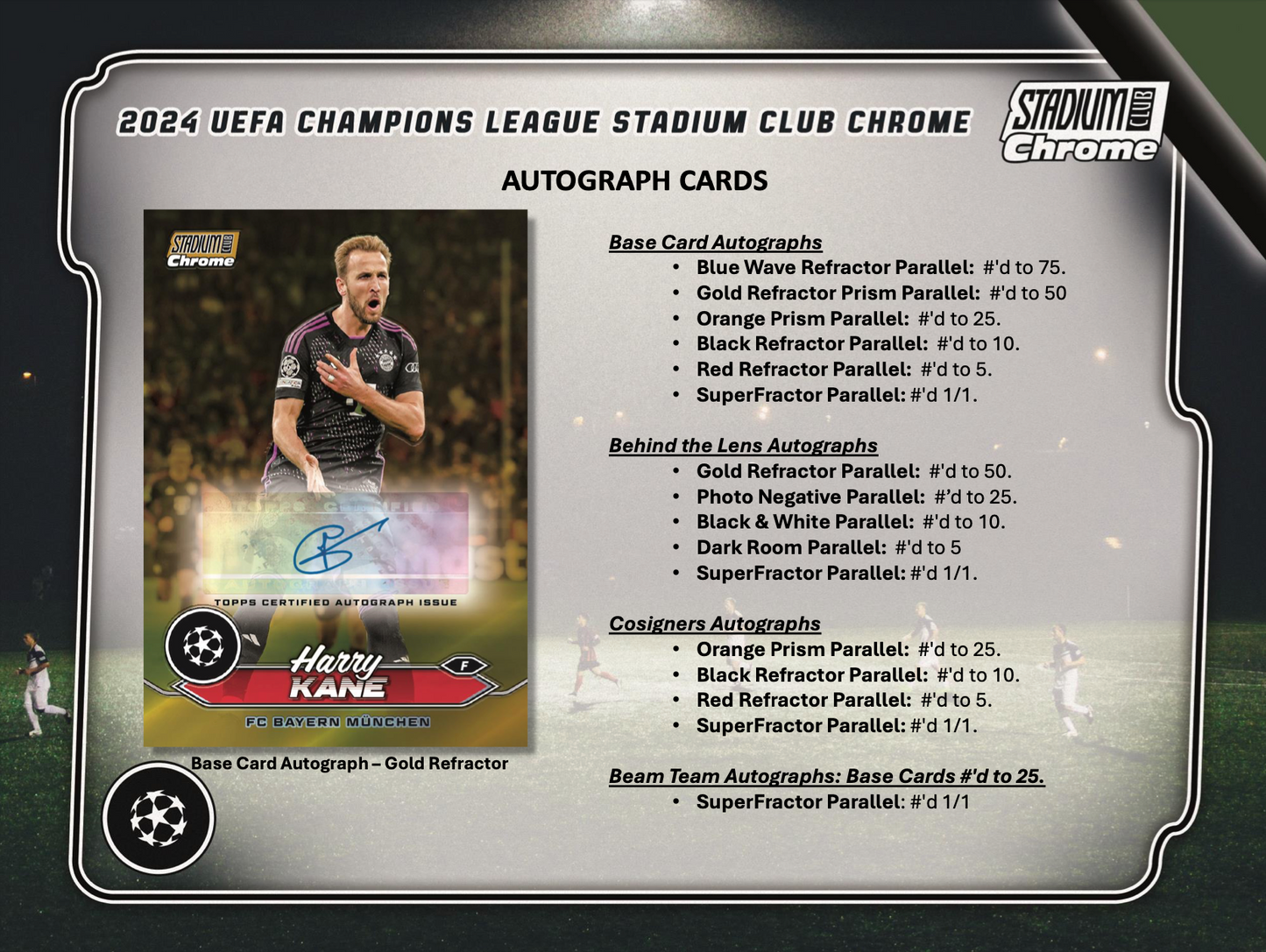 2023-24 Topps Stadium Club Chrome UEFA Club Competitions Soccer Hobby Box