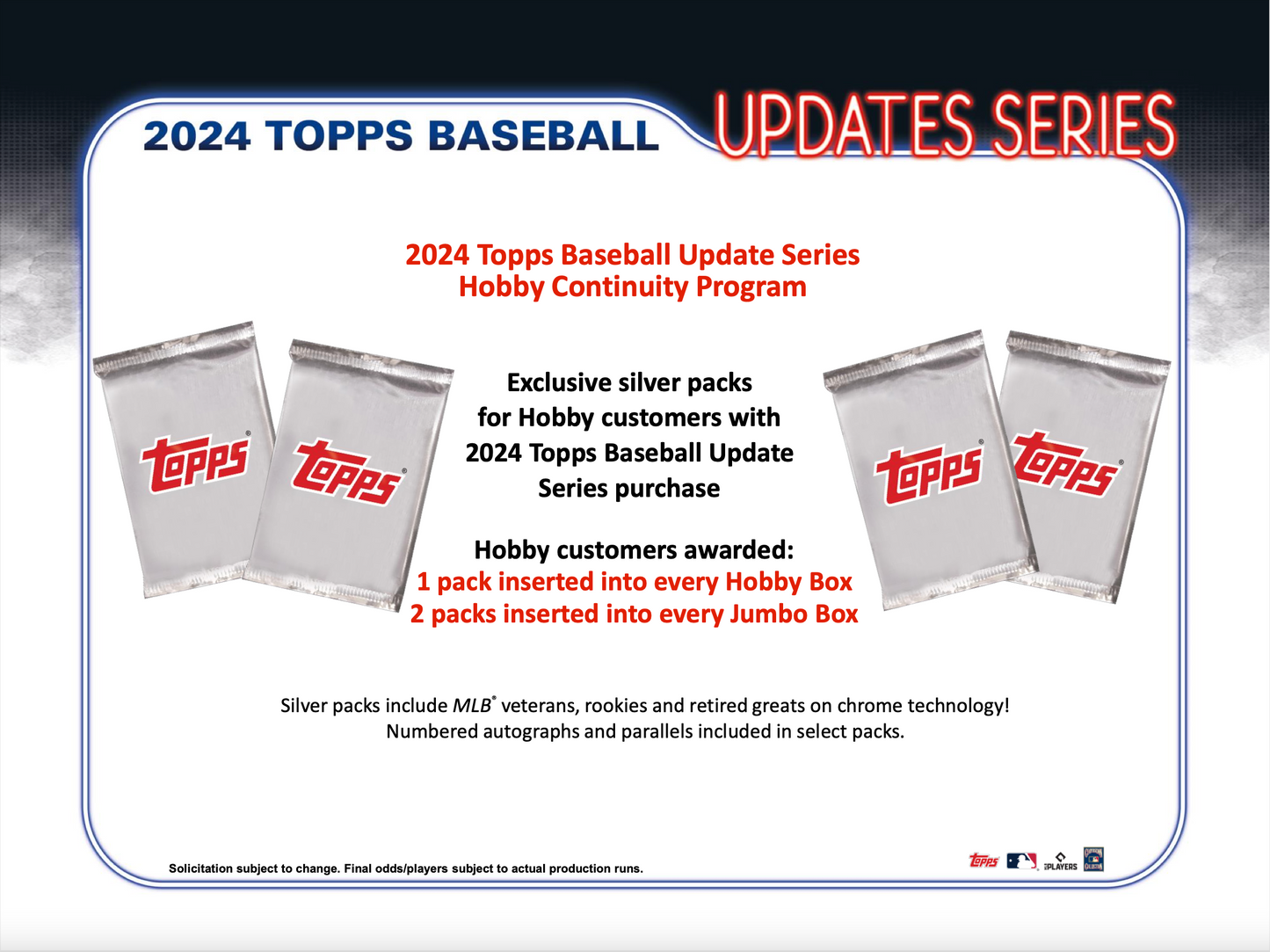 2024 Topps Update Series Baseball Jumbo Box