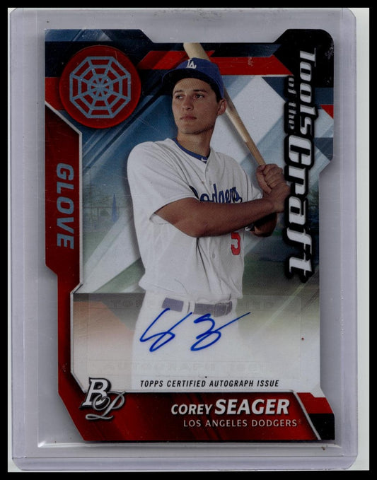 2017 Bowman Platinum Tools Of The Craft Corey Seager Auto /35