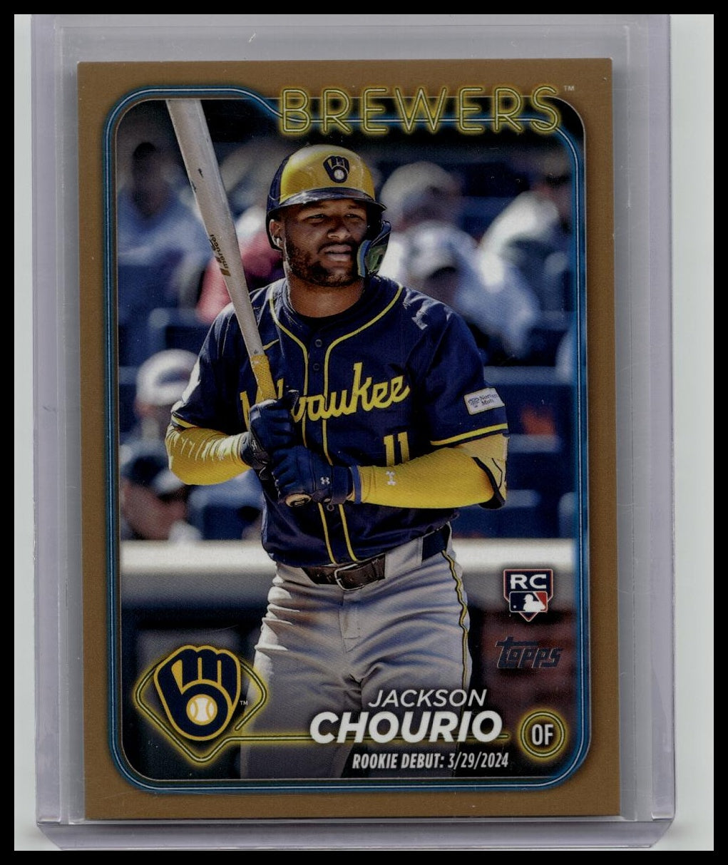 2024 Topps Update Jackson Chourio Rookie Debut Gold /2024