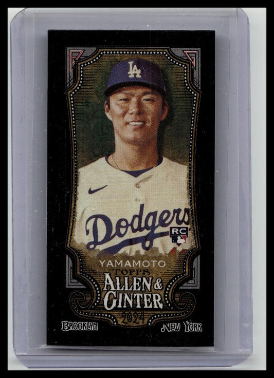 2024 Topps Allen & Ginter Yoshinobu Yamamoto Black Border Mini